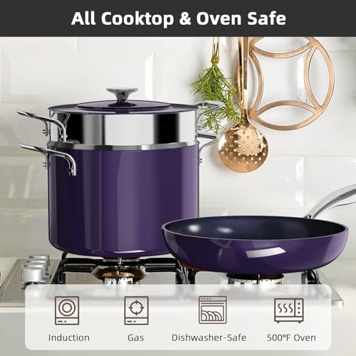Lux 13pc Forged Lightweight Nonstick Ceramic Cookware Set