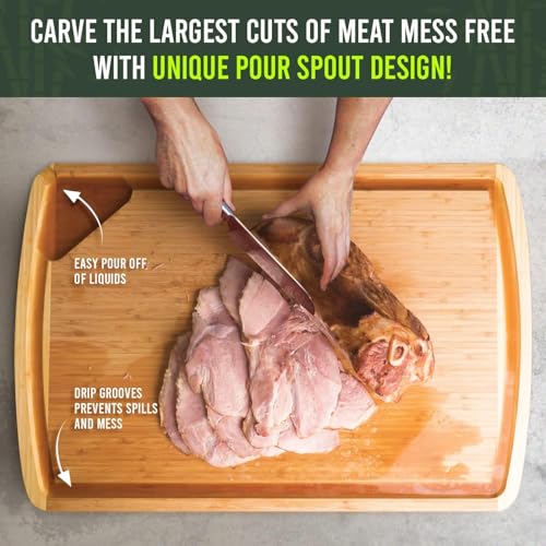 ENORMOUS 30 x 20 Organic Extra Large Cutting Board with Lifetime Replacements