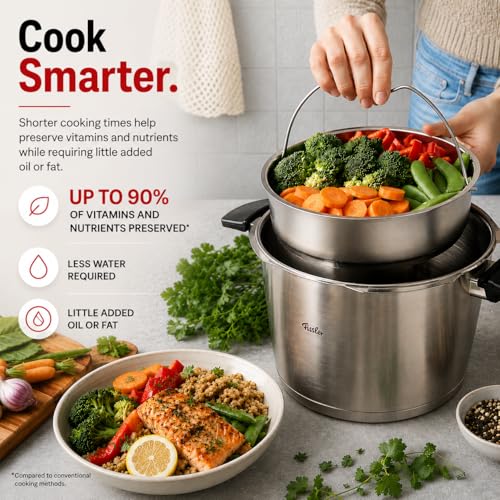 Vitavit Premium Pressure Cooker with Steamer Insert