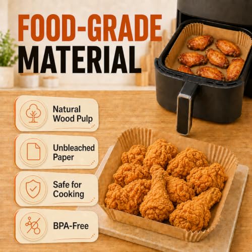 125Pcs Air Fryer Disposable Paper Liner for Ninja Air Fryer Pro AF141 (125 Count)