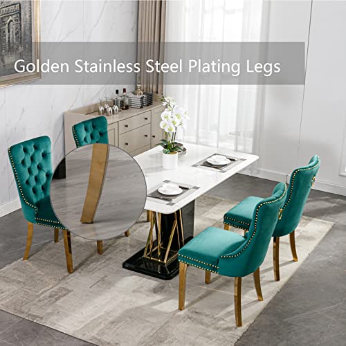 Green Velvet Dining Chairs Set of 6 (6 Count)