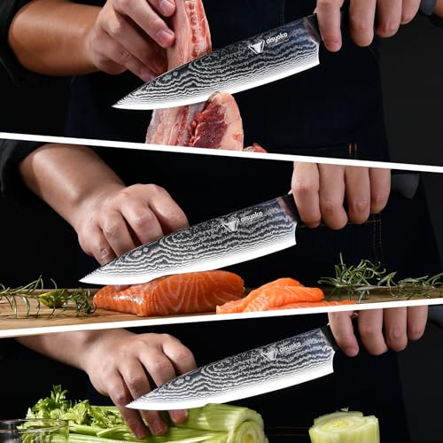 Professional Chef Knife 8 "Damascus Kitchen Knife 8C High carbon stainless steel Super sharp