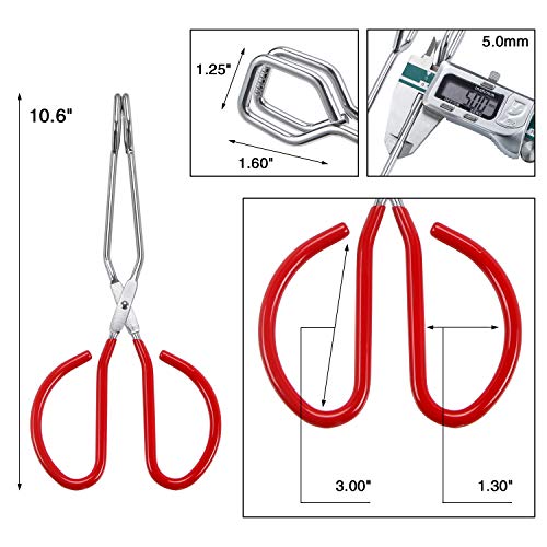 10 Inch Stainless Steel Scissor Tongs (2 Count)