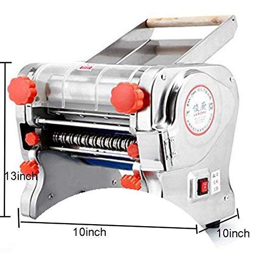 Hengwei 750W 110V Stainless Steel Commercial Electric Noodle Making Pasta Maker Dough Roller Noodle Cutting Machine