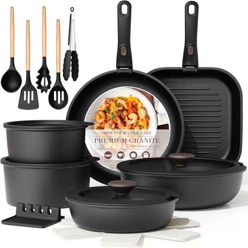 23 Pcs Pots and Pans Set Non Stick