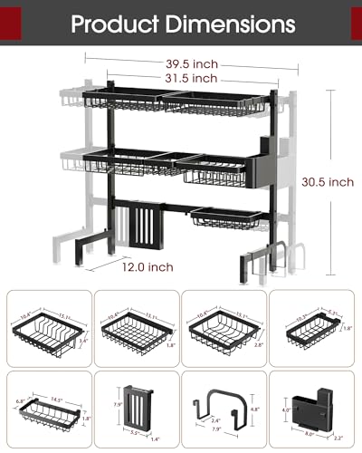 Over The Sink Dish Drying Rack