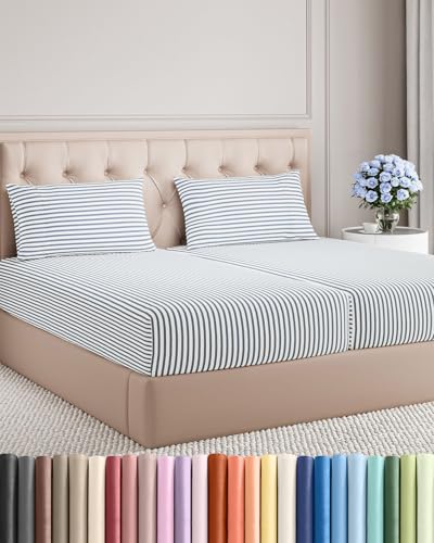 Split King Size 5 Piece Sheet Set