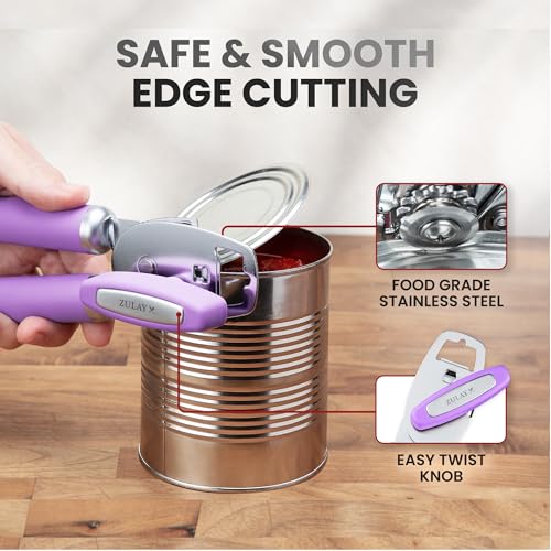 Heavy Duty Stainless Steel Can Opener Manual with Bottle Opener