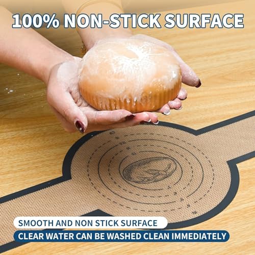 2 Pcs Silicone Bread Sling for Dutch Oven Liners Silicone Baking Mat [Non