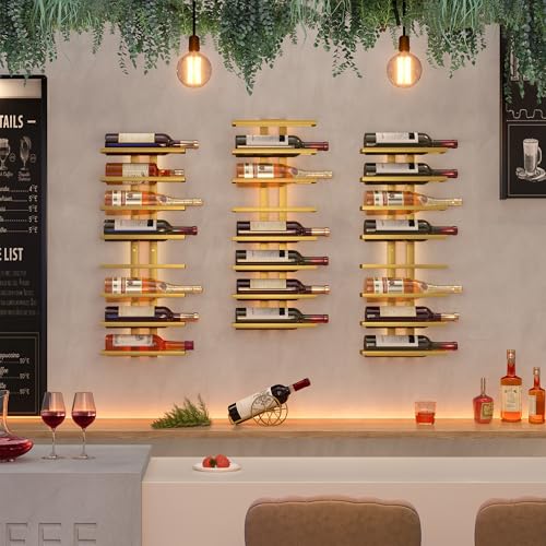 8 Tier Wall Mount Wine Rack (8 Count)