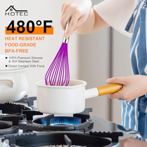 4 Pieces Silicone Whisks Set (4 Count)