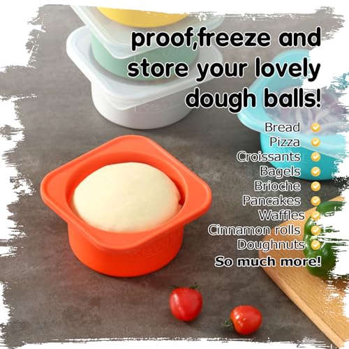 500ml Individual Dough Storage Vessels with Airtight Lid (5 Count)