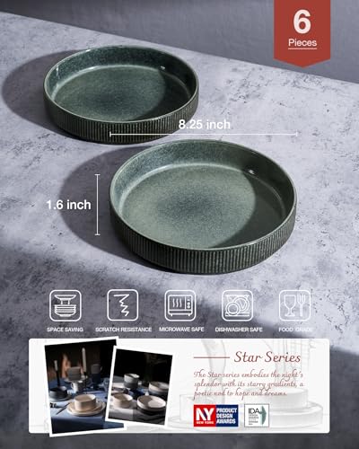 Star 8.25" Pasta Bowls Set of 6 (6 Count)