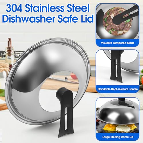 13.4 Inch Carbon Steel Wok For Electric