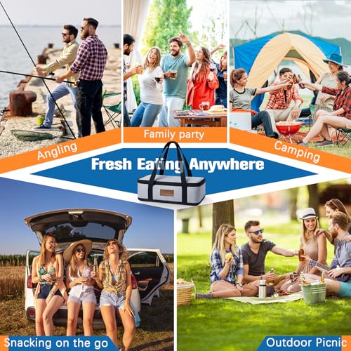 Chilled Portable Snackle Box Container Beach Essentials Insulated Bag Keep Food Warm