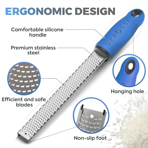 Stainless Steel Cheese Grater & Lemon Zester w