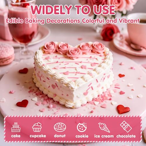 Edible Heart Sprinkles (4.5 Ounce)