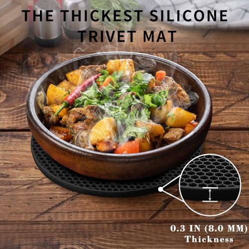 4 Pack Silicone Trivets for Hot Pots and Pans (4 Count)