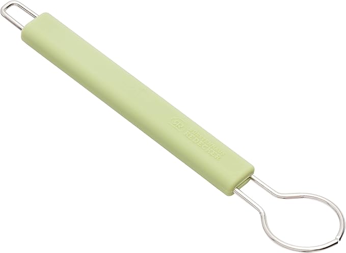 Redecker Silicone Dish Brush Bundle, Includes Interchangeable Natural Horsehair and Tampico Fiber Brush Heads, Sustainable Silicone and Stainless Steel Handle with Hanging Loop, Reed