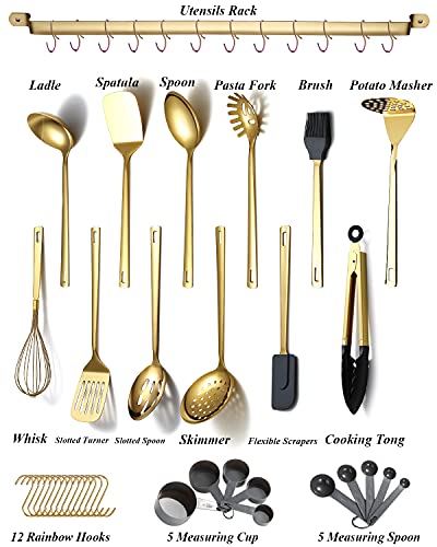 Gold Cooking Utensils Set (37 Count)
