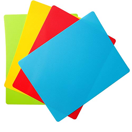 8pcs Flexible Plastic Cutting Board Mats (8 Count)