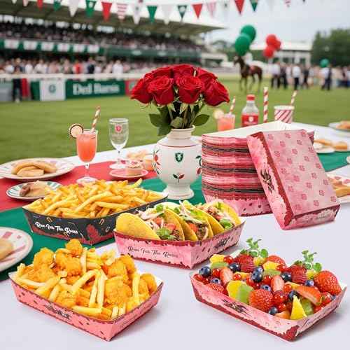 Pink Rose Food Trays