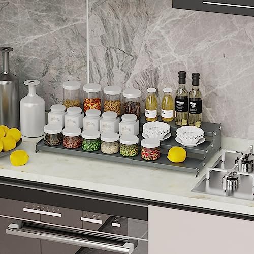 Expandable Spice Rack Storage organizer with 3 (2 Count)
