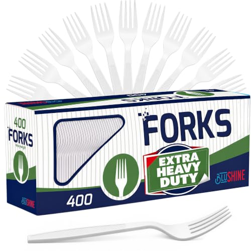 Extra Heavy Duty Plastic Forks (400 Count)