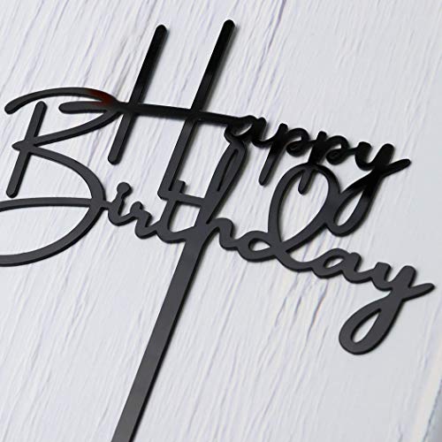 Happy Birthday Cake Topper for Birthday Party Decorations