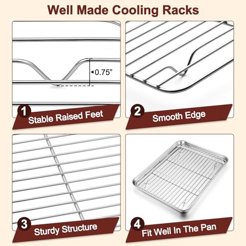 Baking Sheet with Rack Set (6 Count)