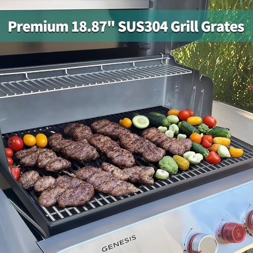 18 7 8" 304 Stainless Steel Grill Grates for Weber Genesis ii E