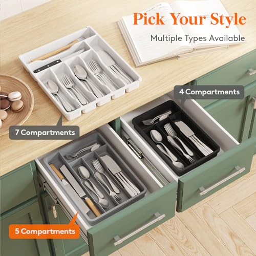Silverware Drawer Organizer Tray