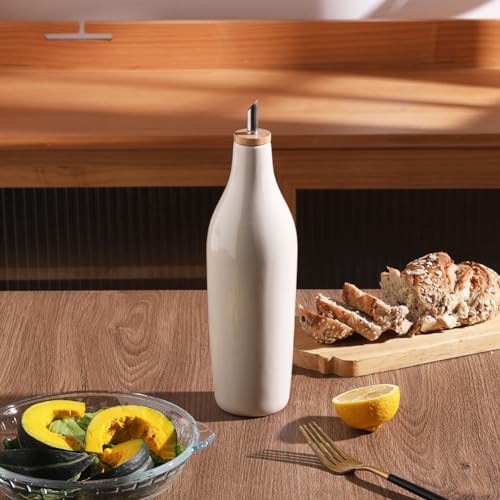 Sweejar Matte Ceramic Olive Oil Dispenser Bottle with Spout