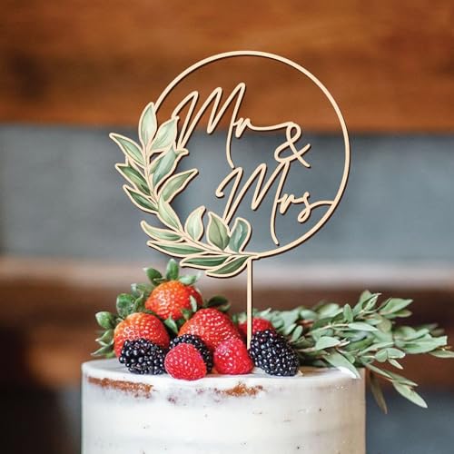 Mr & Mrs Wedding Cake Topper