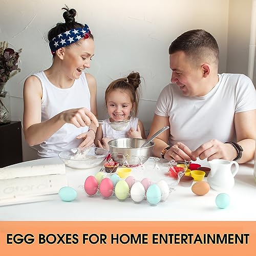 100 Pack Egg Cartons Cheap Bulk 12 Count Plastic Egg Containers 3x4 Grids (100 Count)