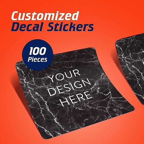 Custom Vinyl Stickers Your Image (100 Count)