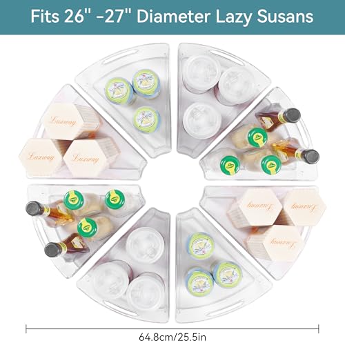 Lazy Susan Cabinet Organizer Bins for Kitchen 8 Pack