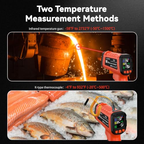 Infrared Thermometer Temperature Gun 2732°F 50