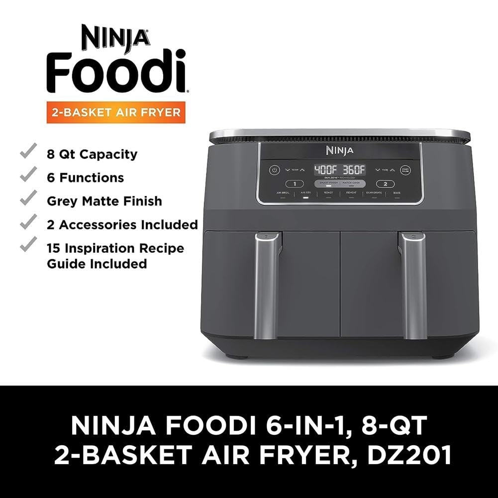 DZ201 Foodi 8 Quart 6 (2 Count, 4QT)