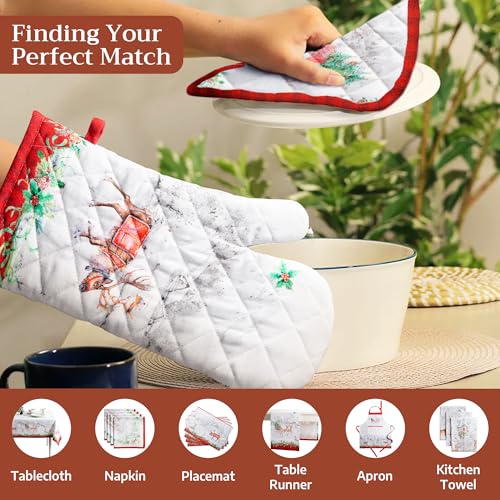 100% Cotton Oven Mitt & Pot Holder Set (2 Count)