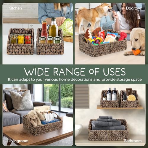 Set of 3 Handwoven Storage Baskets (3 Count)