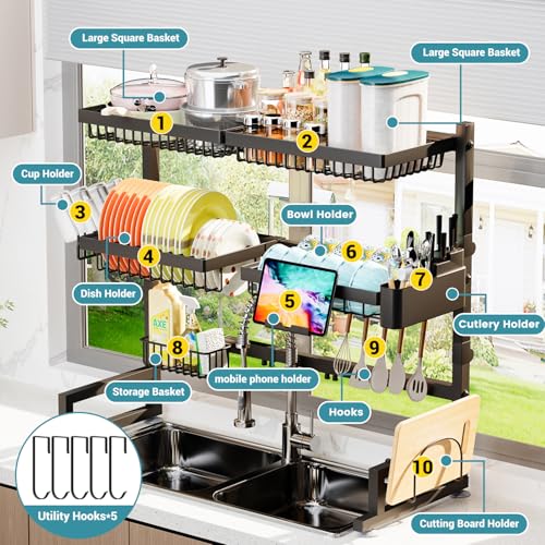 Over The Sink Dish Drying Rack