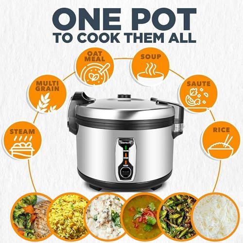 16L Commercial rice cooker 90 cups cooked Large Stainless Steel rice Commercial for 65
