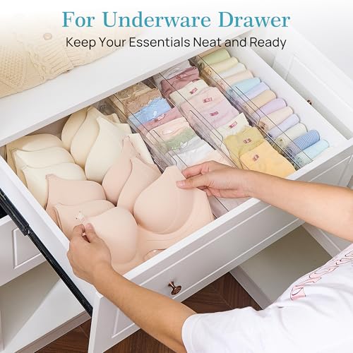 14 Pack Drawer Dividers for Clothes (14 Count)