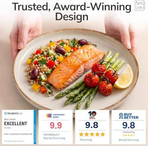 32 Piece Stoneware Dinnerware Set for 8 (32 Count)