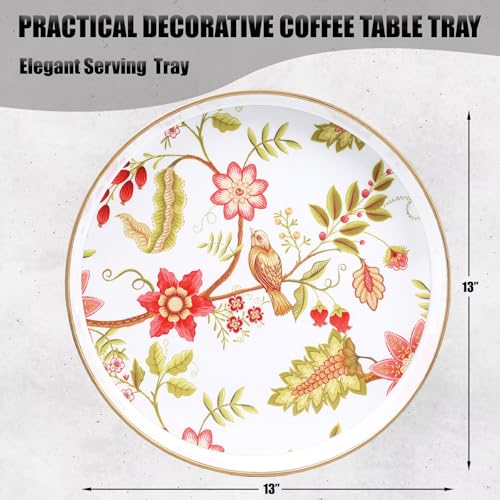 Decorative Serving Tray with Handles
