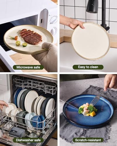 Star Plates & Bowls Sets with Rim (18 Count)