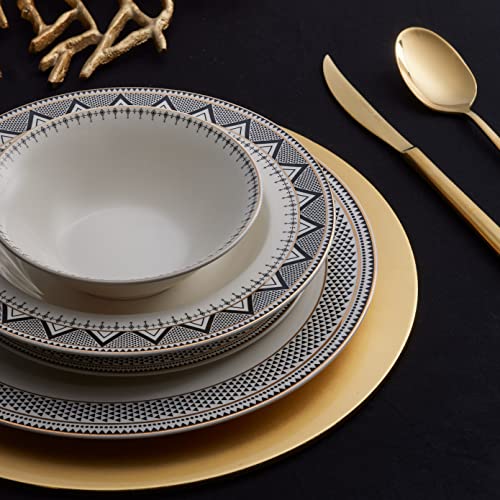 Globe 24 Piece Dinnerware Set for 6 People