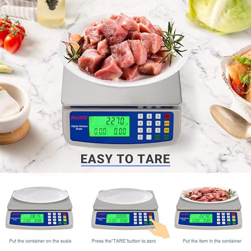 Large Digital Kitchen Scale 22LB Commercial Scale for Food Baking Bread Cooking Meat