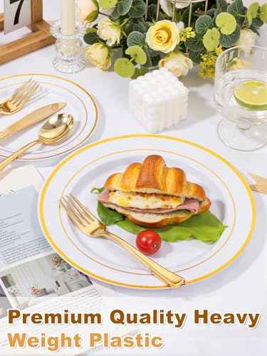 300PCS Gold Plastic Forks (300 Count)